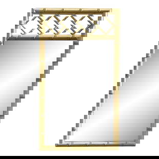 Coastal Vintage Chippendale Wood Mirror 27 x 48 Beige: Coastal Vintage Chippendale Wood Mirror 27 x 48 Beige A fantastic coastal vintage chippendale wood vertical mirror that is a great addition to any room. Acquired at a Palm Beach estate. Its beige colo