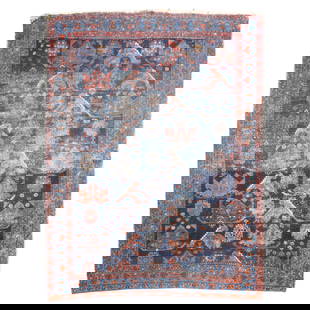 Zabihi Collection Antique Persian Tribal Square Rug 54 x 67 Hand-Woven Wool: Zabihi Collection Antique Persian Tribal Square Rug 54 x 67 Hand-Woven Wool This antique Persian square rug from the Zabihi Collection showcases a beautiful tribal design, hand-woven with care. Crafte
