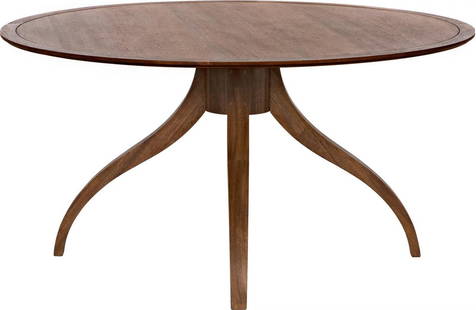 Elegant Dark Walnut Dining Table: Elegant Dark Walnut Dining Table Discover the elegance of this Dark Walnut Dining Table, designed by Noir, perfect for adding a touch of sophistication to your dining area. This round table features a