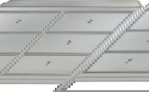 Elegant Lighting Solid Wood Dresser  Silver Finish 32H 60W 18D: Elegant Lighting Solid Wood Dresser Silver Finish 32H 60W 18D This Solid Wood Dresser combines timeless elegance with practical storage solutions, crafted in a vintage style. The dresser features a be
