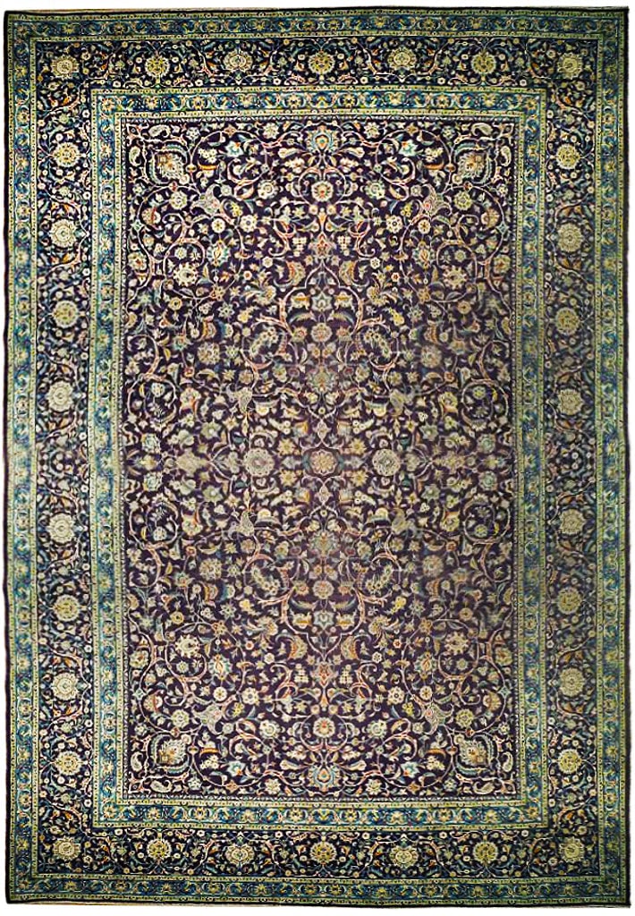 Luxurious 10.8 x 15.4 Brown Kashan Persian Rug Handmade in Iran: Luxurious 10.8 x 15.4 Brown Kashan Persian Rug Handmade in Iran Experience the luxury of the Brown Persian Large Kashan Rug, a stunning piece meticulously handcrafted by talented Persian artisans in t