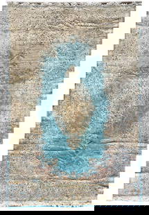 9'10 x 16' Light Blue Persian Kerman Rug New: 9'10 x 16' Light Blue Persian Kerman Rug New Introducing a stunning 9.10 x 16 Persian Kerman Rug in a serene light blue hue. This rug is crafted with meticulous attention to detail, showcasing the tim