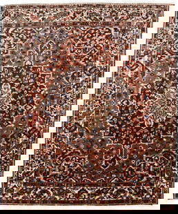Handmade Vintage Floral Wool Area Rug 10'1 x 12'1 Traditional Decor: Handmade Vintage Floral Wool Area Rug 10'1 x 12'1 Traditional Decor Enhance your living space with this exquisite Handmade Vintage Floral Wool Oriental Rug, perfect for adding a touch of elegance to a