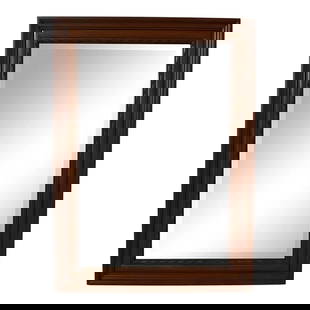 Henkel Harris H-8 Beveled Glass Mahogany Mirror Factory Distressed 52x38: Henkel Harris H-8 Beveled Glass Mahogany Mirror Factory Distressed 52x38 This impressive Henkel Harris Model H-8 beveled glass mirror showcases high-quality construction with a factory distressed fini