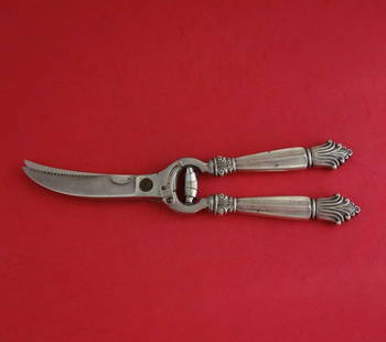 Georg Jensen Acanthus Sterling Silver Lobster Shears 11 3/8": Georg Jensen Acanthus Sterling Silver Lobster Shears 11 3/8" Elevate your dining experience with these exquisite Acanthus lobster shears by Georg Jensen, crafted from high-quality sterling silver. Des