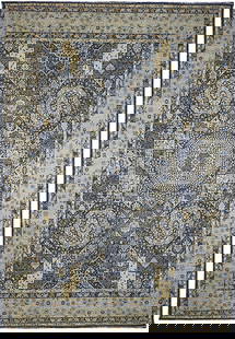 Exquisite 9'2" x 11'10" Dark Gray Chobi Peshawar Mamlook Rug: Exquisite 9'2" x 11'10" Dark Gray Chobi Peshawar Mamlook Rug Enhance your living space with this exquisite 9' 2" x 11' 10" Dark Gray Chobi Peshawar Mamlook Rug. Hand-crafted with 100% genuine
