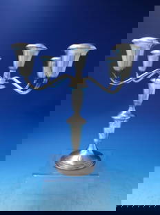 English Antique by Reed & Barton Sterling Silver Candelabra 5-Light: English Antique by Reed & Barton Sterling Silver Candelabra 5-Light Enhance your dining experience with this stunning English Antique five-light candelabra by Reed & Barton. Crafted from sterling silv