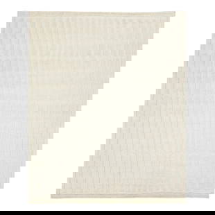 Apadana Moroccan-Style Hand-Knotted Wool Rug Ivory Geometric 8'2 x 9'10: Apadana Moroccan-Style Hand-Knotted Wool Rug Ivory Geometric 8'2 x 9'10 This Moroccan-style wool rug is hand-knotted and showcases a beautiful modern design with a natural ivory field. It features a s