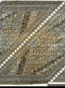 Vintage Handmade Floral Oriental Rug 8'4" x 11'2" Wool Tribal Design: Vintage Handmade Floral Oriental Rug 8'4" x 11'2" Wool Tribal Design Enhance your living space with this exquisite Handmade Semi-Antique Oriental Rug, featuring a stunning floral design. Measuring 8'4