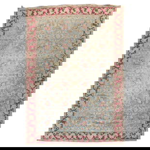 Antique Persian Tabriz Rug Zabihi Collection 95 x 138 Hand-Woven Wool Bauhaus Style: Antique Persian Tabriz Rug Zabihi Collection 95 x 138 Hand-Woven Wool Bauhaus Style Discover the exquisite beauty of this Antique Persian Tabriz Rug from the Zabihi Collection. This remarkable piece m