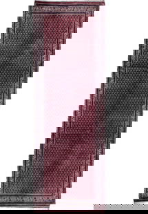 3.7 x 10.10 Dark Red Sarouk Mir Persian Runner Handmade Wool: 3.7 x 10.10 Dark Red Sarouk Mir Persian Runner Handmade Wool Enhance your space with this exquisite handcrafted 3.7 x 10.10 Dark Red Sarouk Mir Persian Mousel Runner. Expertly woven by skilled Persian