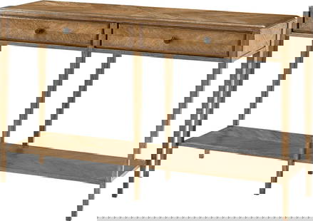 Theodore Alexander Rustic Nova Drawer Console Table: Theodore Alexander Rustic Nova Drawer Console Table Introducing the Rustic Nova Console, a stunning addition to modern interiors that combines functionality with style. This drawer console table featu