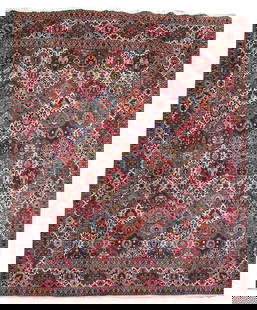 10'2 x 13'2 Multi-Color Persian Tabriz Hand-Knotted Area Rug: 10'2 x 13'2 Multi-Color Persian Tabriz Hand-Knotted Area Rug Enhance your living space with this exquisite 10' 2" x 13' 2" multi-color Persian Tabriz area rug, handcrafted by skilled Persian artisans.