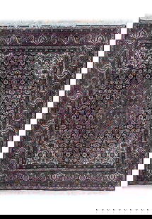 Bijar Handmade Wool Rug 6.6 x 8.4 Hand-Knotted Vintage Persian Design: Bijar Handmade Wool Rug 6.6 x 8.4 Hand-Knotted Vintage Persian Design Discover the exquisite 6.6 x 8.4 Bijar Handmade Wool Rug, a stunning testament to traditional craftsmanship and elegance. Handwove