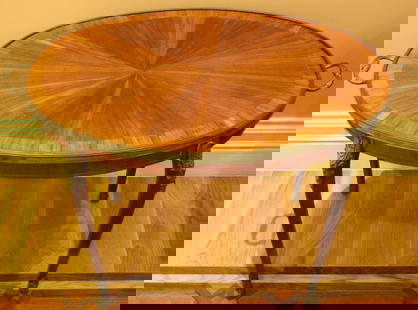 19th Century French Inlaid Mahogany Coffee Table with Bronze Accents: 19th Century French Inlaid Mahogany Coffee Table with Bronze Accents This exquisite 19th century French coffee table showcases a stunning inlaid mahogany design, accented with bronze details that high