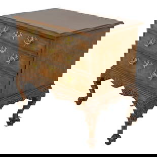 Baker Stately Homes Walnut Chest 35.5" W Elegant English Design: Baker Stately Homes Walnut Chest 35.5" W Elegant English Design This exquisite chest from the Baker Stately Homes Collection showcases a timeless design with elegant English style influences. Crafted