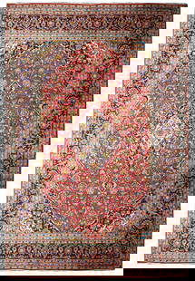 Classic Persian Kashan Rug 9.10 x 15.8 Feet Premium Quality: Classic Persian Kashan Rug 9.10 x 15.8 Feet Premium Quality This exquisite Persian Kashan Rug features a classic quality design, measuring 9.10 x 15.8 feet. Crafted with attention to detail, it showca