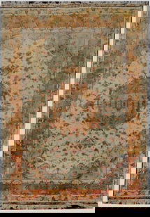 Persian Tabriz Wool Silk Rug 7 x 10 Handwoven 400 KPSI: Persian Tabriz Wool Silk Rug 7 x 10 Handwoven 400 KPSI Discover the exquisite beauty of the Persian Tabriz Wool Silk Rug, a remarkable 7' x 10' handwoven piece that embodies luxury and sophistication.