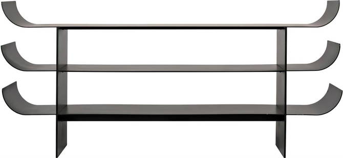 Sleek Kyoto Collection Industrial Steel Console: Sleek Kyoto Collection Industrial Steel Console Introducing the Sleek Kyoto Collection Steel Console, a modern piece designed to enhance your space with its industrial charm. This console features a m