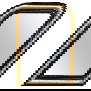 19th Century French Louis Philippe Gilt Blackened Wall Mirror: 19th Century French Louis Philippe Gilt Blackened Wall Mirror This exquisite 19th-century French wall mirror embodies the refined elegance of the Louis Philippe style. Crafted circa 1880, it features