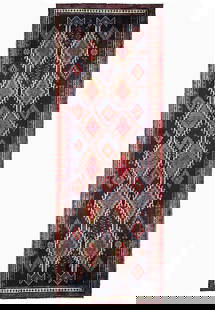 Salmon Semi-Antique Persian Hamadan Runner 4'10 x 9'5 Handmade Wool: Salmon Semi-Antique Persian Hamadan Runner 4'10 x 9'5 Handmade Wool Discover the allure of this Salmon Semi-Antique Persian Hamadan Runner, a timeless piece that seamlessly blends traditional craftsma