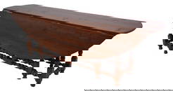 40 Year Old English Cherry Drop Leaf Gateleg Dining Table