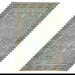 Zabihi Collection Hand-Woven Antique Persian Tabriz Rug Bauhaus Style 97 x 136 in: Zabihi Collection Hand-Woven Antique Persian Tabriz Rug Bauhaus Style 97 x 136 in Discover the beauty of this Zabihi Collection Antique Persian Tabriz Rug, an exquisite example of early 20th-century c