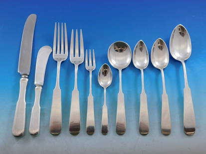 Georg Jensen USA Lexington Sterling Silver Flatware Set 66 Pieces Fiddle Design: Georg Jensen USA Lexington Sterling Silver Flatware Set 66 Pieces Fiddle Design Elevate your dining experience with this exquisite 66-piece Lexington Sterling Silver Flatware Set by Georg Jensen USA.