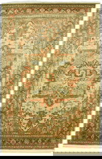 6X9 ft Handmade Heriz Serapi Wool Oriental Rug Traditional Geometric Design: 6X9 ft Handmade Heriz Serapi Wool Oriental Rug Traditional Geometric Design Enhance your living space with this exquisite 6X9 ft Handmade Heriz Serapi Traditional Oriental Rug, perfect for farmhouse d