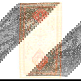 Zabihi Collection Hand-Woven Persian Tribal Malayer Rug 4' x 6'6'' Circa 1930: Zabihi Collection Hand-Woven Persian Tribal Malayer Rug 4' x 6'6'' Circa 1930 Introducing the Zabihi Collection Tribal Malayer Accent Rug, a stunning piece that embodies the rich heritage of Persian c