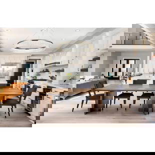 Elegant Rune 32 Inch Chrome LED Chandelier Adjustable Modern Fixture: Elegant Rune 32 Inch Chrome LED Chandelier Adjustable Modern Fixture Enhance your living spaces with this stunning 32-inch modern chandelier, a perfect blend of style and functionality. Featuring a sl