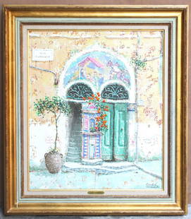 Original Andre Andreoli Italian Impressionist Landscape Painting 29.2 x 33.2: Original Andre Andreoli Italian Impressionist Landscape Painting 29.2 x 33.2 Discover this exquisite original oil on canvas painting by renowned Italian artist Andre Andreoli, created between 1970 and
