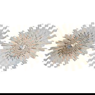 Vintage Italian Sunburst Mirrors Set of 2 62 Inch Giltwood Hand-Carved: Vintage Italian Sunburst Mirrors Set of 2 62 Inch Giltwood Hand-Carved Enhance your home decor with this monumental pair of vintage Italian carved sunburst mirrors, each boasting a striking diameter o