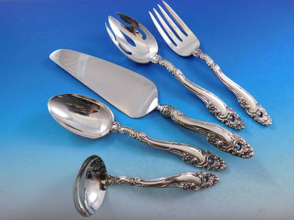Gorham Decor Sterling Silver 5-Piece Essential Serving Set: Gorham Decor Sterling Silver 5-Piece Essential Serving Set Enhance your dining experience with this exquisite 5-piece serving set from Gorham's Decor pattern, crafted in sterling silver. This essentia