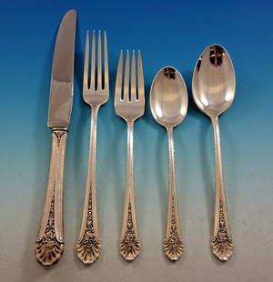 Towle Royal Windsor Sterling Silver Flatware Set for 8 - 42 Pieces with Storage Chest: Towle Royal Windsor Sterling Silver Flatware Set for 8 - 42 Pieces with Storage Chest Enhance your dining experience with the Royal Windsor flatware set by Towle, crafted from high-quality sterling si