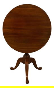 Pennsylvania House Cherry Wood Tilt Top Table with Queen Anne Legs: Pennsylvania House Cherry Wood Tilt Top Table with Queen Anne Legs This Pennsylvania House Cherry Tilt Top Occasional Table showcases a beautiful traditional style with its solid cherry wood construct