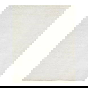 Apadana Ivory Wool Rug 8' x 10' Hand-Knotted Minimalist Design: Apadana Ivory Wool Rug 8' x 10' Hand-Knotted Minimalist Design Enhance your space with this exquisite hand-knotted Moroccan-style wool rug, featuring a captivating minimalist design. The naturally hue