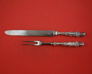 Wendt Bust Sterling Silver 2pc Carving Set Knife 14in Fork 10.5in: Wendt Bust Sterling Silver 2pc Carving Set Knife 14in Fork 10.5in Discover the elegance of the Bust by Wendt Sterling Silver Roast Carving Set. This exquisite two-piece set features a roast carving kn