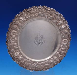 Baltimore Silversmiths 8.5" Baltimore Beauty Sterling Silver Plate: Baltimore Silversmiths 8.5" Baltimore Beauty Sterling Silver Plate Discover the elegance of the Baltimore Beauty Dessert Plate crafted by Baltimore Silversmiths. This exquisite 8 1/2" sterling silver