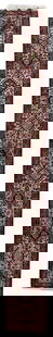 Handcrafted 2'5 x 15'5 Mahogany Brown Persian Karaja Runner Rug: Handcrafted 2'5 x 15'5 Mahogany Brown Persian Karaja Runner Rug Enhance your home decor with the stunning 2' 5" x 15' 5" Mahogany Brown Persian Karaja Runner Rug, meticulously handcrafted by skilled