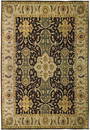 8 x 10.3 Handmade Black Vegetable Dyed Chobi Wool Rug
