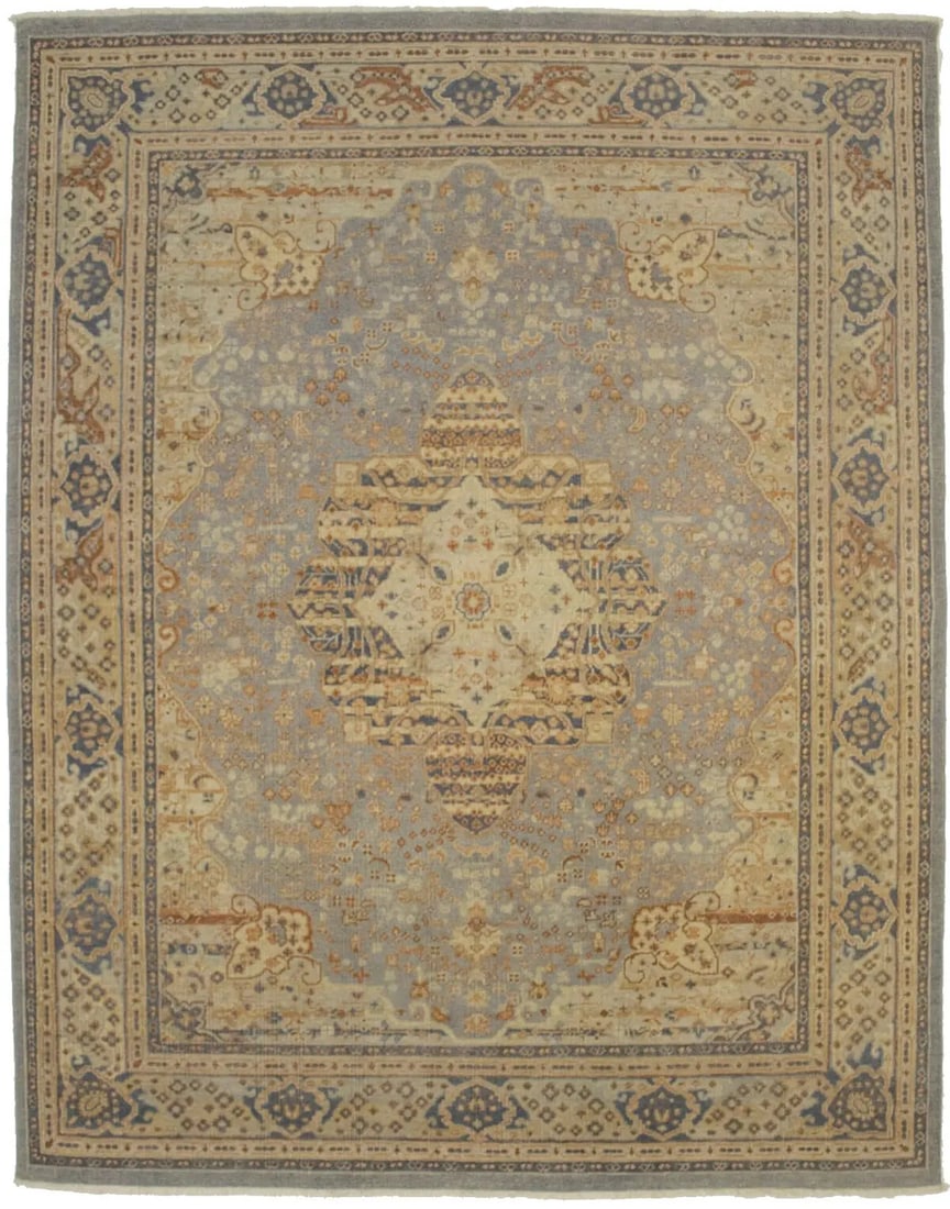 8x10 Handmade Oriental Wool Rug Vintage Floral Design Eco-Friendly: 8x10 Handmade Oriental Wool Rug Vintage Floral Design Eco-Friendly Enhance your living space with this stunning 8'0" x 10'2" handmade Oriental rug featuring a vintage-style distressed design. Crafted 
