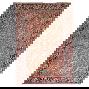 Zabihi Collection Antique Persian Heriz Serapi Rug 104 x 146 in Wool Handmade Iran Circa 1920: Zabihi Collection Antique Persian Heriz Serapi Rug 104 x 146 in Wool Handmade Iran Circa 1920 Discover the exquisite craftsmanship of the Zabihi Collection Antique Persian Heriz Rug, a stunning piece