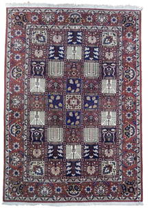 8.3x11.3 Bakhtiari Garden Vintage Estate Rug: 8.3x11.3 Bakhtiari Garden Vintage Estate Rug This exquisite vintage estate rug features a stunning Bakhtiari garden design, measuring 8.3 ft x 11.3 ft. Crafted with meticulous attention to detail, it