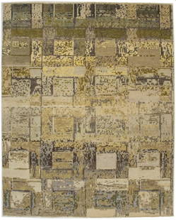 Modern Abstract Wool Area Rug 7'11 x 9'9 ft Handmade Multicolored: Modern Abstract Wool Area Rug 7'11 x 9'9 ft Handmade Multicolored Enhance your living or dining space with this stunning Contemporary Modern Rug featuring an abstract design. Measuring approximately