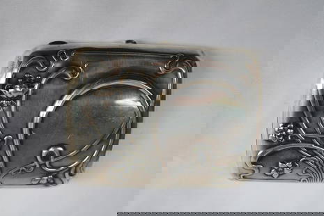 Gorham Art Nouveau Sterling Silver Cigar Card Box 1900s: Gorham Art Nouveau Sterling Silver Cigar Card Box 1900s Discover a stunning Art Nouveau cigar and card box crafted by Gorham in the early 1900s. This exquisite piece showcases intricate design, remark
