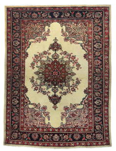 Vintage Handmade Floral Oriental Area Rug 4'8 x 6'2 Wool Eco-Friendly: Vintage Handmade Floral Oriental Area Rug 4'8 x 6'2 Wool Eco-Friendly Enhance your home decor with this semi-antique handmade floral design oriental rug. Measuring 4'8" x 6'2", this vintage area rug f