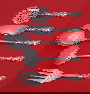 Gorham Imperial Chrysanthemum 5pc Sterling Silver Hostess Set: Gorham Imperial Chrysanthemum 5pc Sterling Silver Hostess Set Enhance your holiday dining experience with this exquisite 5-piece Hostess Set in the Imperial Chrysanthemum pattern by Gorham. Crafted fr