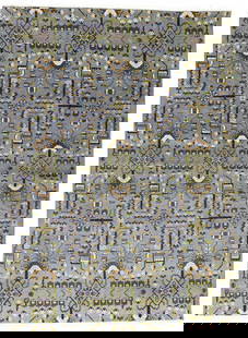 Handmade Heriz Serapi 9x12 ft Wool Tribal Rug Modern Design: Handmade Heriz Serapi 9x12 ft Wool Tribal Rug Modern Design This handmade Heriz Serapi Oriental rug is a stunning addition to any bedroom, living room, or dining room. Measuring 9 ft x 12 ft (8'10" x