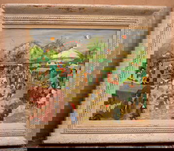 Elizabeth Taylor Original Oil Painting by Argenal Butera Carnival in France: Elizabeth Taylor Original Oil Painting by Argenal Butera Carnival in France This magnificent original oil painting on board, created by the talented Argenal Butera, features a vibrant depiction of a c